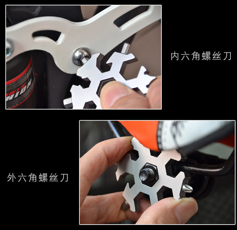 18-in-1 Portable Outdoor Multi Tool, Hex & Octagonal Screwdriver, Allen & Star Wrench