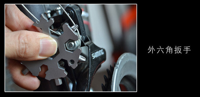 18-in-1 Portable Outdoor Multi Tool, Hex & Octagonal Screwdriver, Allen & Star Wrench